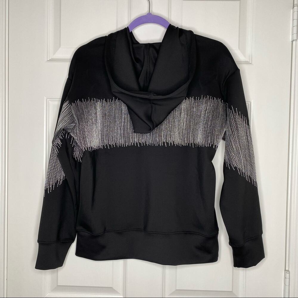 KORAL by Ileana Kugel Titrate Scuba Neoprene Metallic Embroidered Hoodie XS NWT - Picture 5 of 11
